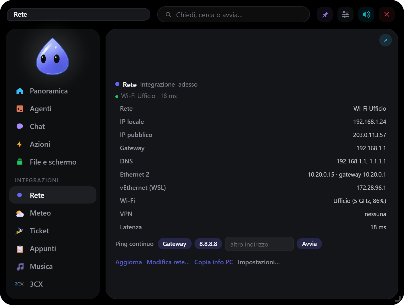 Rete: IP, Wi-Fi, VPN e latenza